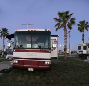 Our site at Tropic Winds RV Resort.