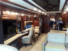 Monaco Dynasty 45' Palace Interior, as seen at the Florida RV SuperShow.