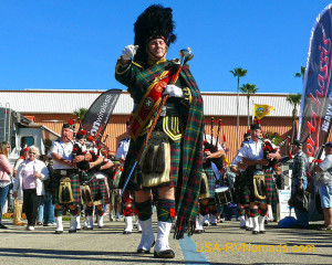 Bagpipes and Drums at the 2015 Florida RV SuperShow.
