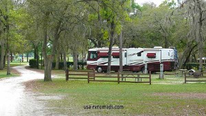 This was our site at Otter Springs Park & Campground Trenton FL.