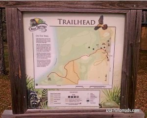 As this trail map shows, there are plenty of trails to explore.