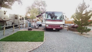 Here's our motorhome in Site C2 at Grand Junction KOA.