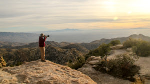 Photographing the photographer at Windy Vista Point, Mt Lemmon Hwy.