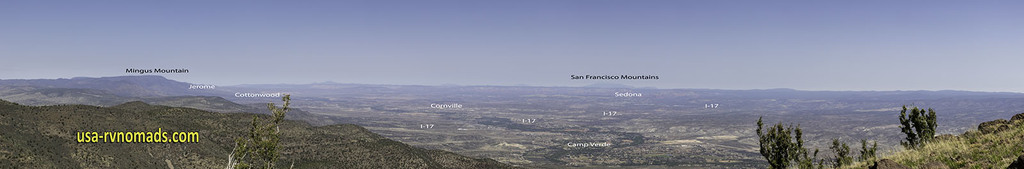 Panoramic view from Squaw Peak.